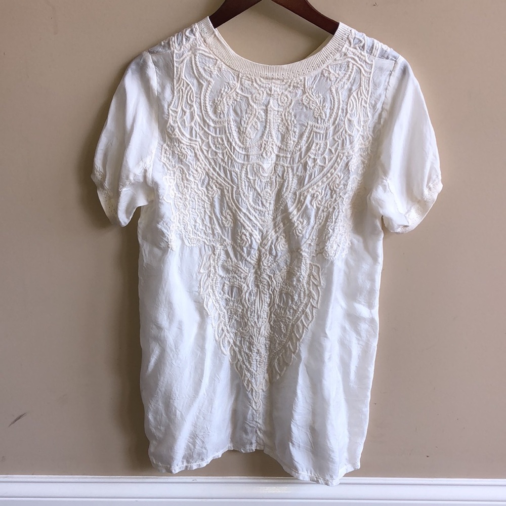 Johnny Was Off White Cupra Embroidered Blouse, XS. - Picture 2 of 10